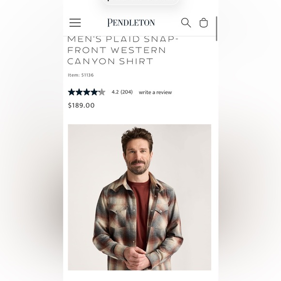 VTG PENDLETON Men XL High Grade Western Wear CANYON Shirt Virgin Wool Snap Front - Picture 3 of 16